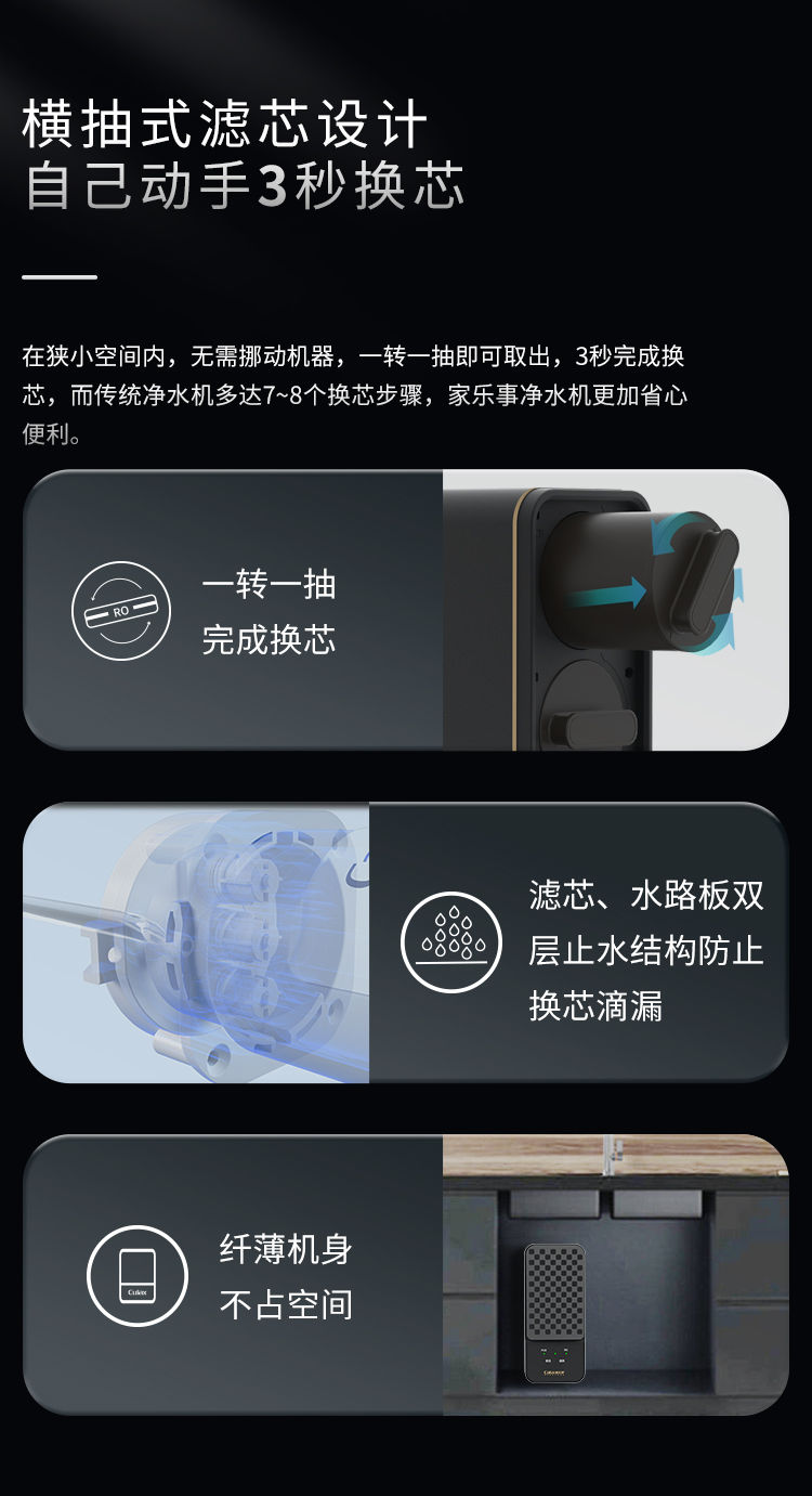家樂事G1012凈水器（普通龍頭版）產(chǎn)品介紹